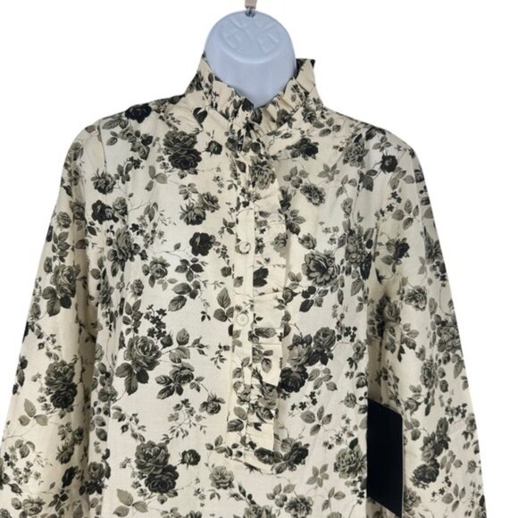 Tuckernuck NEW Faded Roses Long Sleeve Drop Waist Tate Mini Dress Size XXL - Picture 4 of 10